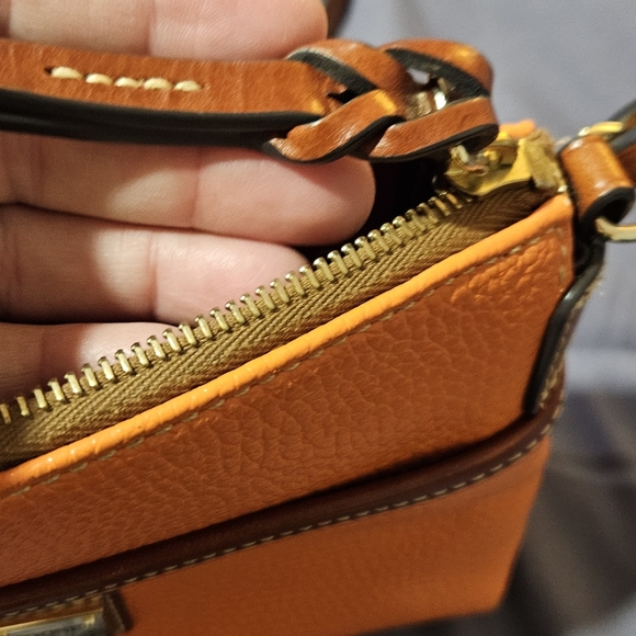 Dooney & Bourke Pebble Grain Tangerine Ginger Crossbody - Picture 2 of 13